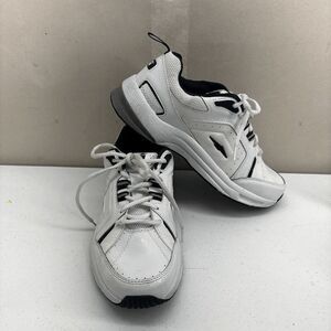 Avia White Leather Walking Shoes Sneakers MNAV41ES215L Men's Size 8.5 W Eur 41.5